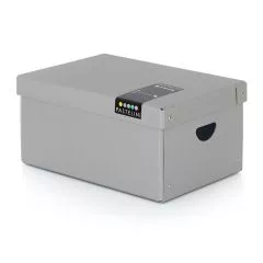 Karton P+P Krabice lamino velká PASTELINI šedá 7-00821