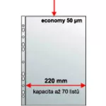 Euroobal A4 U MAXI PP eurozáv. krupička, 50mic. 235x305mm