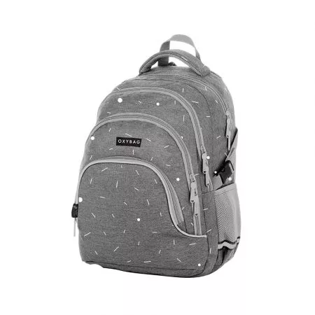Karton P+P Studentský batoh OXY SCOOLER Grey geometric 9-13623
