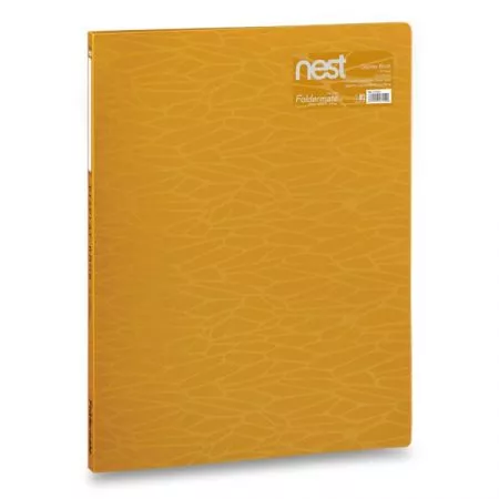 Katalogová kniha FolderMate Nest A4, 20 folií, zlatožlutá