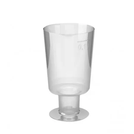 Kelímek krystal pohárek 0,1 l na stopce průměr 50mm (15ks)
