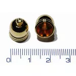 Koncovka válcovitá s očkem 13x10mm, otvor 1,5mm (pozlaceno)