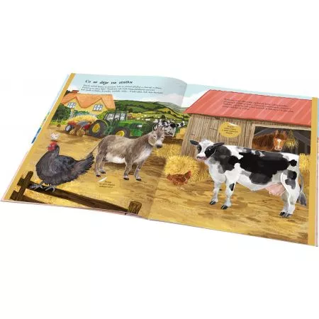 KONĚ, SLEPICE a další zvířátka z farmy – Kniha samolepek