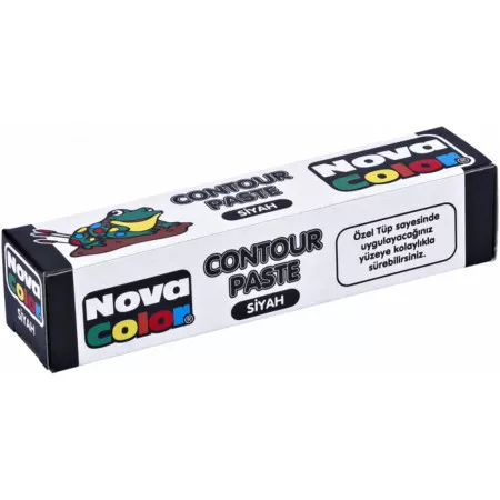 Konturovací pasta Novacolor NC-184 tuba 15ml černá