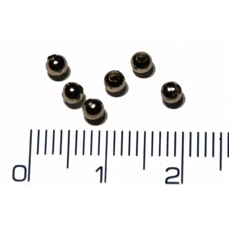 Korálek kovový hladký průměr 3mm, otvor 1,2mm (postříbřeno)