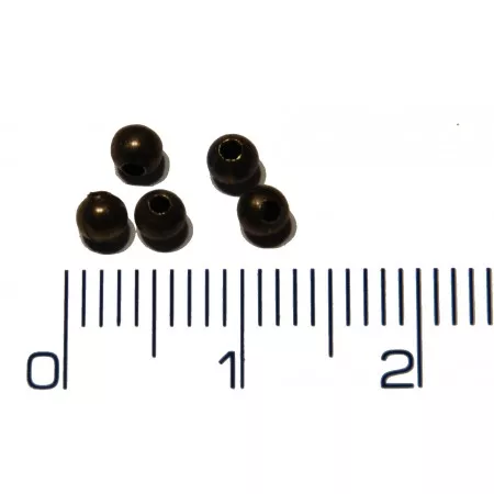 Korálek kovový hladký průměr 3mm, otvor 1,2mm (starobronz)