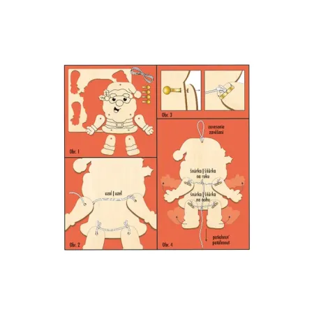 Kreativní tvoření vybarvi si dřevěnou loutku šaška