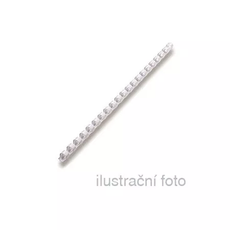 Kroužkové plastové hřbety GBC 9/16", 16mm, bílé