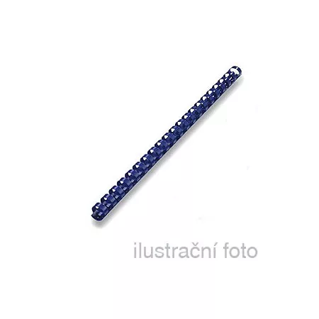 Kroužkové plastové hřbety GBC 9/16", 19mm, modré