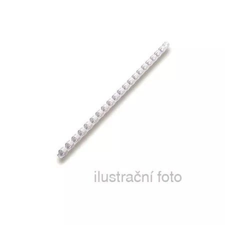 Kroužkové plastové hřbety GBC 9/16", 22mm, bílé