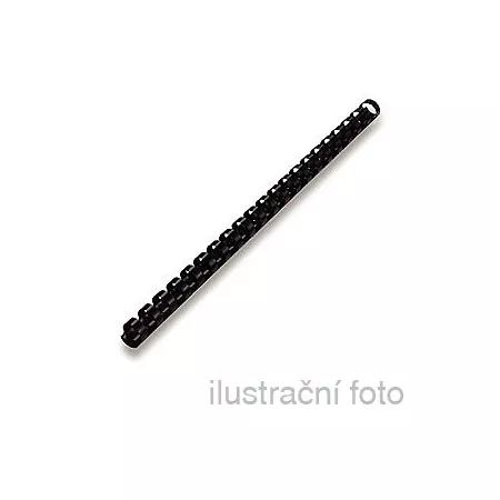 Kroužkové plastové hřbety GBC 9/16", 45mm, černé