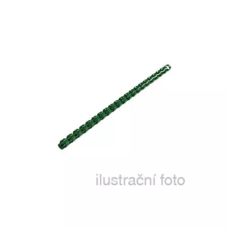 Kroužkové plastové hřbety GBC 9/16", 6mm, zelené