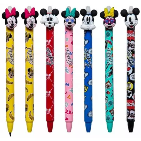 Kuličkové pero gumovací Colorino Disney Mickey/Minnie modré (580)