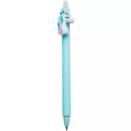 Kuličkové pero gumovací Colorino  Unicorn modré (978)