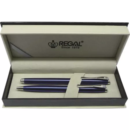 Kuličkové pero + inkoustové pero Regal Arachne - modrá