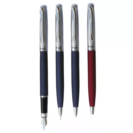 Kuličkové pero + mikrotužka Regal Cronos - matná modrá