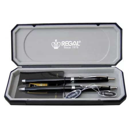 Kuličkové pero + mikrotužka Regal Reef - černé
