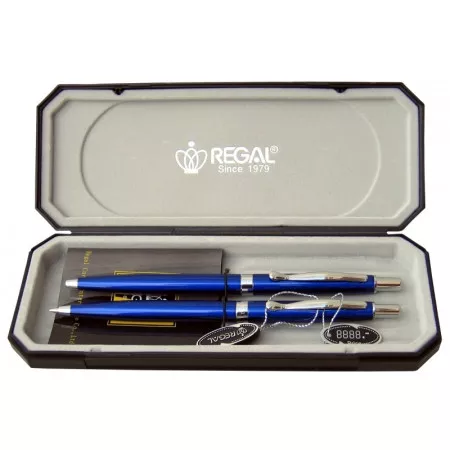 Kuličkové pero + mikrotužka Regal Reef - modré