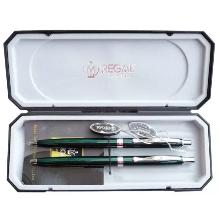 Kuličkové pero + mikrotužka Regal Reef - zelené