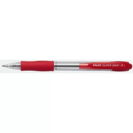 Pilot, Kuličkové pero SuperGrip, 0.7, (F) tenký, červená