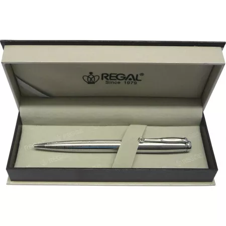 Kuličkové pero Regal Hadrian - stříbrná