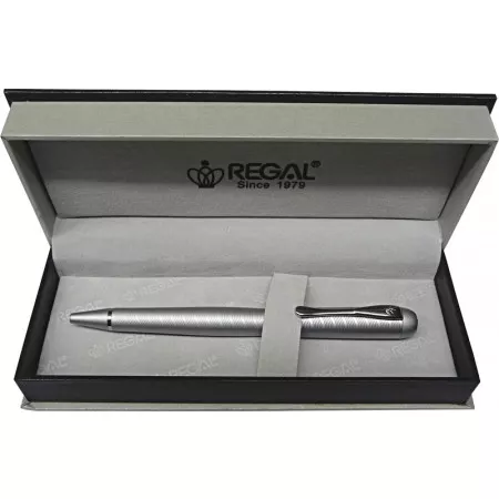 Kuličkové pero Regal Wellington - stříbrná
