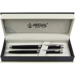 Kuličkové pero + roller Regal Lane - černá
