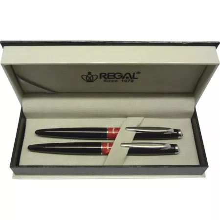 Kuličkové pero + roller Regal Mercurius - černá