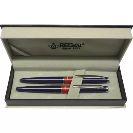 Kuličkové pero + roller Regal Mercurius - modrá