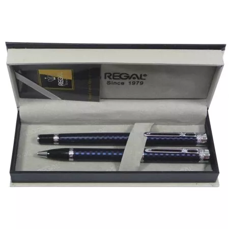 Kuličkové pero + roller Regal Ritz - modrá