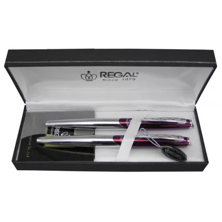 Kuličkové pero + roller Regal Themis - červená