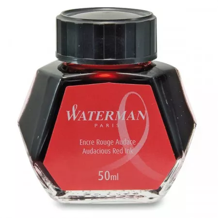 Lahvičkový inkoust Waterman, červený