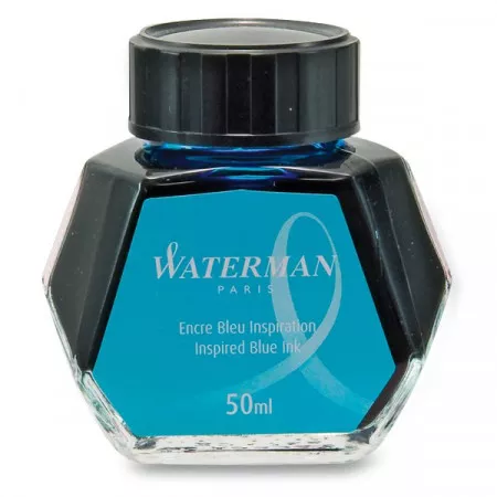 Lahvičkový inkoust Waterman, světle modrý