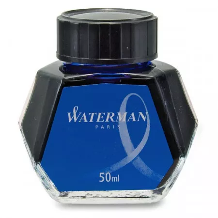 Lahvičkový inkoust Waterman, tmavě modrý, omyvatelný