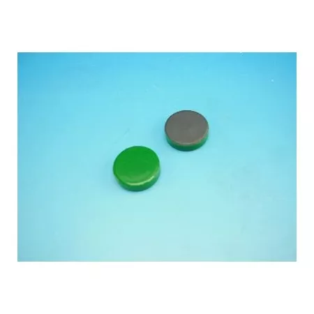 Magnet zelený, průměr 2cm.