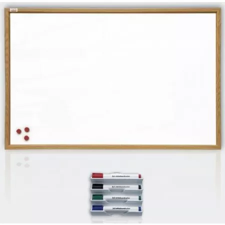 Magnetická tabule v ALU rámu Premium, lakovaní bílá, 120x180 cm