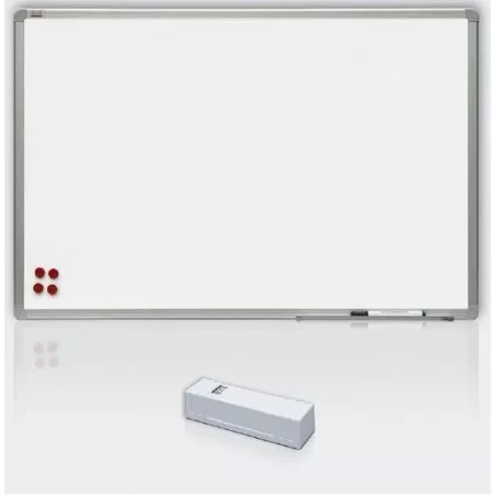 Magnetická tabule v ALU rámu Premium, lakovaní bílá, 120x240 cm