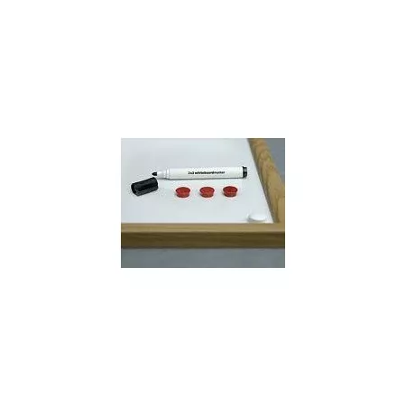 Magnetická tabule v hliníkovém rámu Standard, lakovaní bílá, 60x45 cm