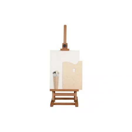 Malířský stojan v setu s plátnem, paletou a štětci (Set B/RP)