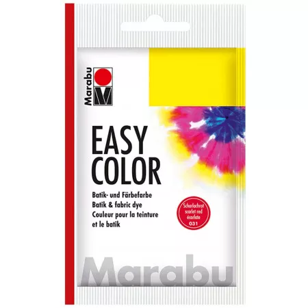 Marabu Easy Color, barva na batikování i barvení, 25g - 031 červená šarlatová 