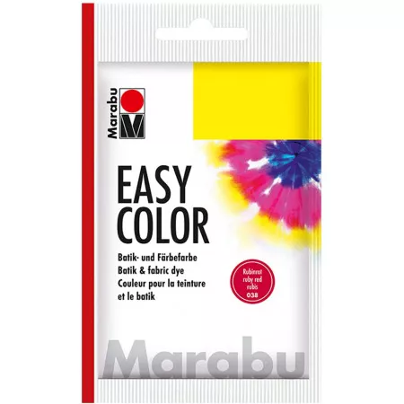 Marabu Easy Color, barva na batikování i barvení, 25g - 038 červená rubínová 