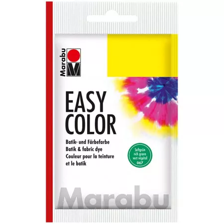 Marabu Easy Color, barva na batikování i barvení, 25g, 067 sytě zelená 