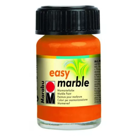 Marabu easy marble mramorovací barva, 15ml - 013, oranžová