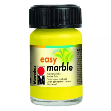 Marabu easy marble mramorovací barva, 15ml - 020 žlutá citronová