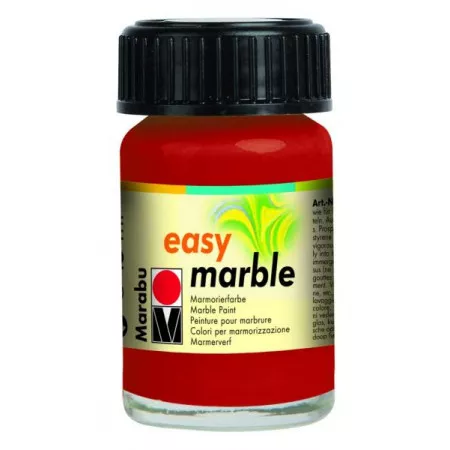 Marabu easy marble mramorovací barva, 15ml - 038 červená rubínová
