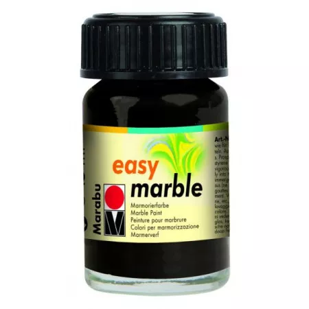 Marabu easy marble mramorovací barva, 15ml - 073 černá