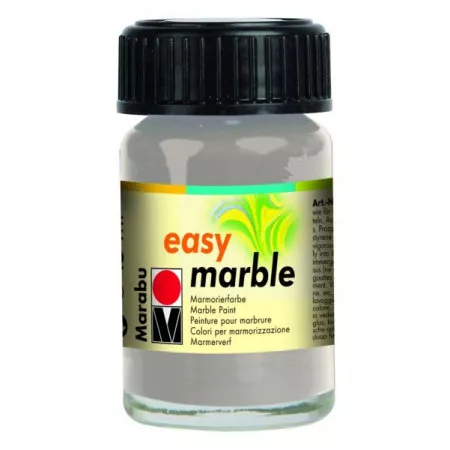 Marabu easy marble mramorovací barva, 15ml - 082 stříbrná