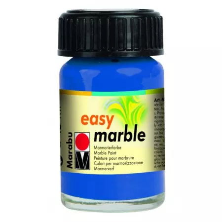 Marabu easy marble mramorovací barva, 15ml - 095 modrá azurová