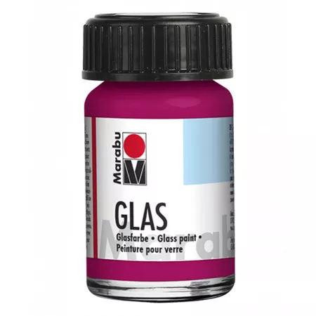 Marabu Glas, barva na sklo, 15ml - 131 červená malinová 