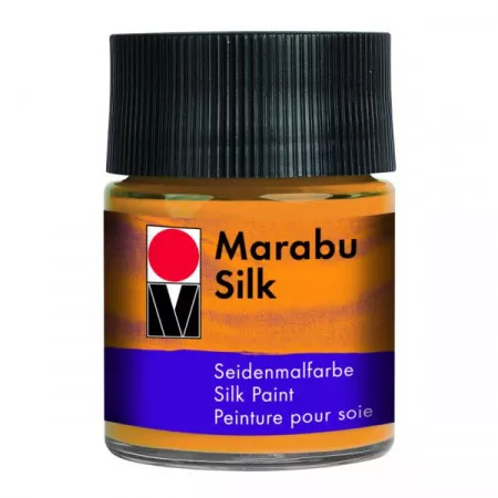Marabu Silk, barva na hedvábí, 50ml - 017 žlutá jantar 